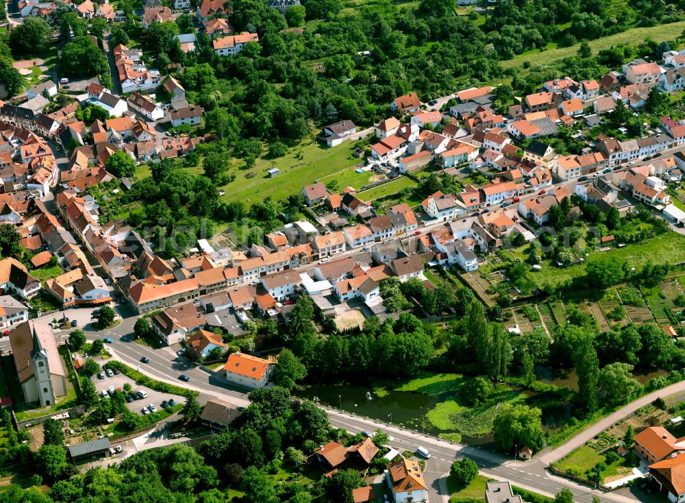 Aerial image Haide - Town View of the streets and houses of the residential areas in Haide in the state Rhineland-Palatinate, Germany