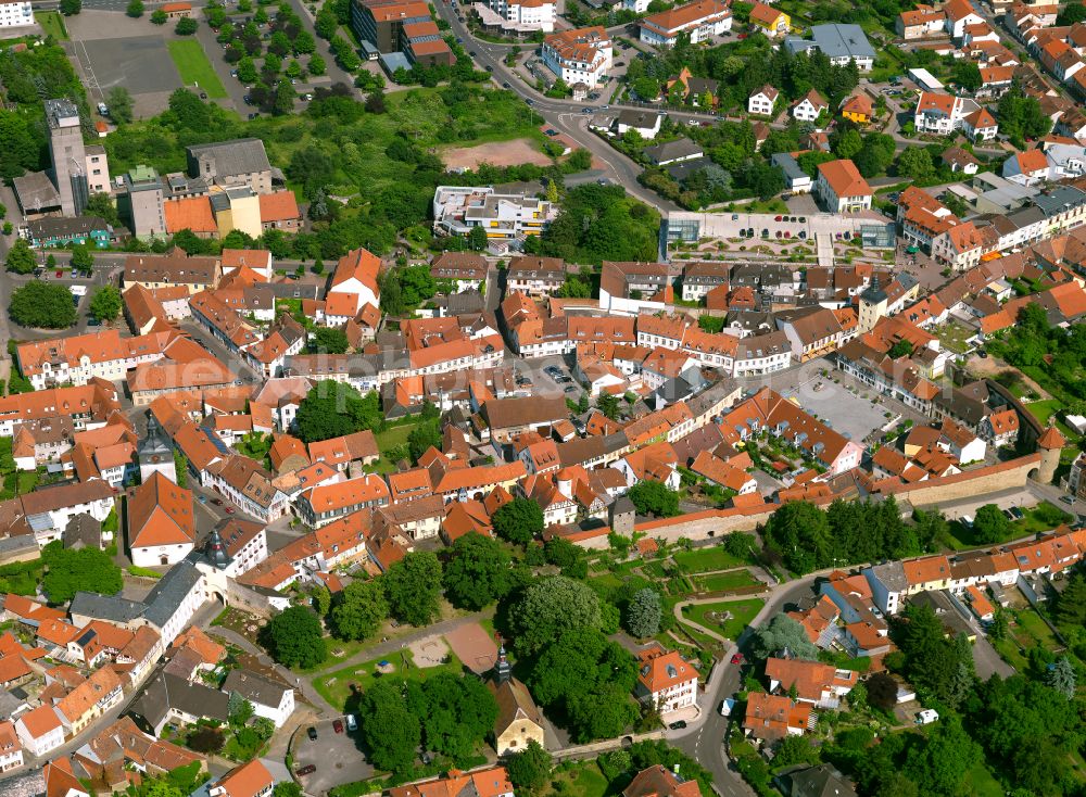 Haide from above - Town View of the streets and houses of the residential areas in Haide in the state Rhineland-Palatinate, Germany