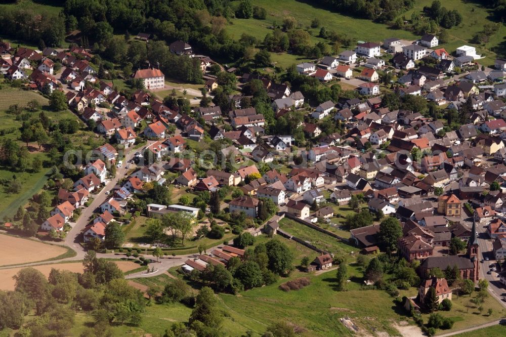 Aerial photograph Friesenheim - Heiligenzell at Friesenheim in the state Baden-Wuerttemberg, Germany