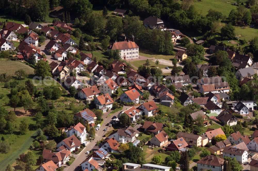 Friesenheim from above - Heiligenzell at Friesenheim in the state Baden-Wuerttemberg, Germany