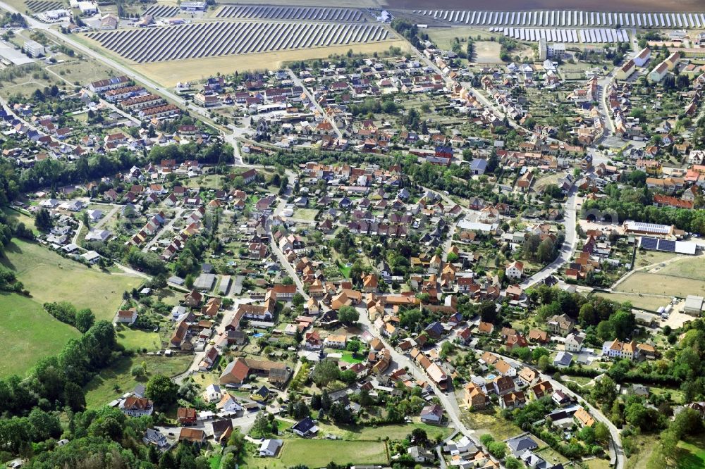 Aerial photograph Ilfeld - Town View of the streets and houses of the residential areas in Ilfeld in the state Thuringia, Germany