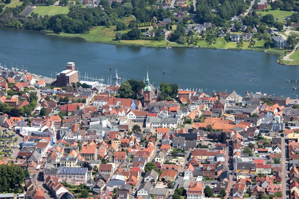 Aerial image Kappeln - Location Kappeln an der Schlei in the state of Schleswig-Holstein, Germany