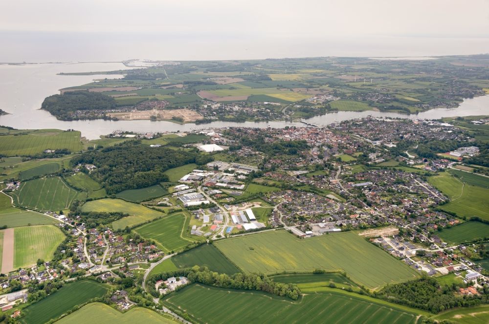 Aerial photograph Kappeln - Location Kappeln an der Schlei in the state of Schleswig-Holstein, Germany