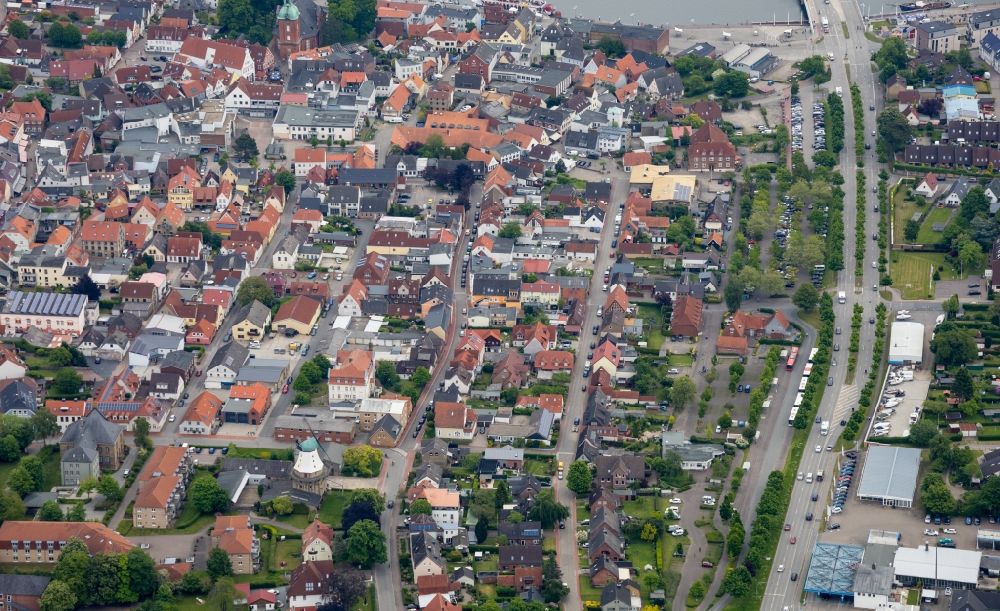 Aerial image Kappeln - Location Kappeln an der Schlei in the state of Schleswig-Holstein, Germany