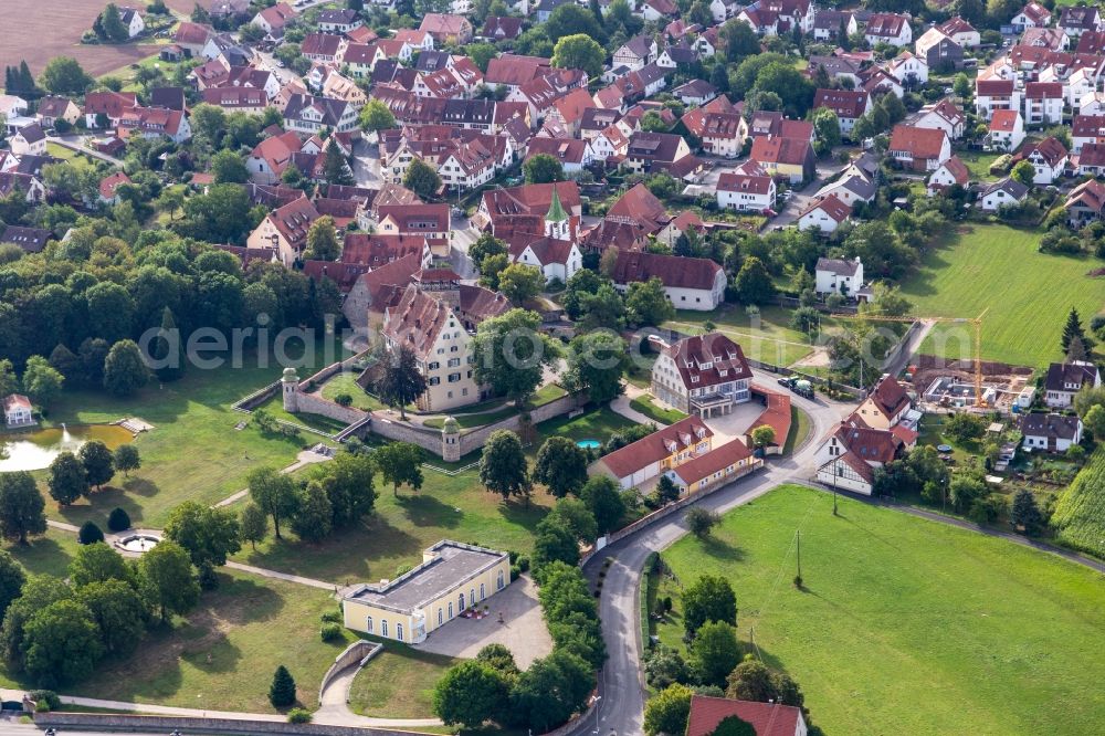 Aerial photograph Kilchberg - Town View of the streets and houses of the residential areas in Kilchberg in the state Baden-Wuerttemberg, Germany