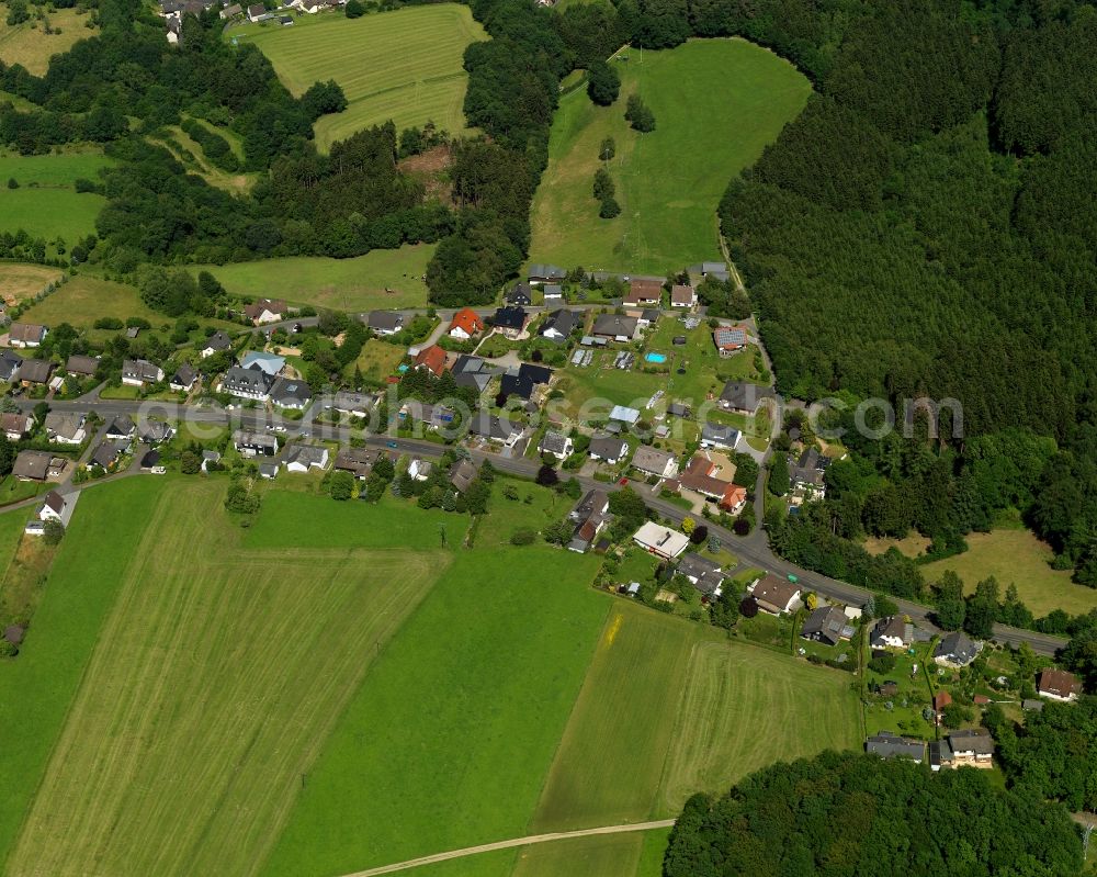 Aerial photograph Asbach - View of Koettingen in Asbach in the state of Rhineland-Palatinate