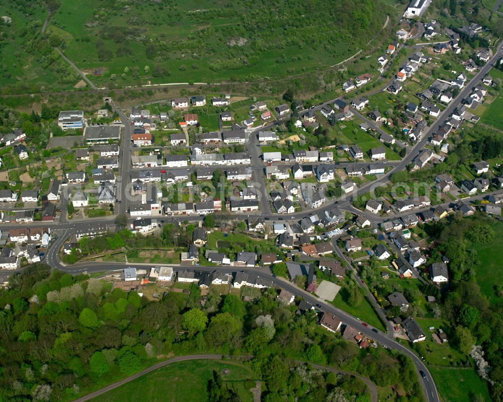 Aerial photograph Langenaubach - Town View of the streets and houses of the residential areas in Langenaubach in the state Hesse, Germany