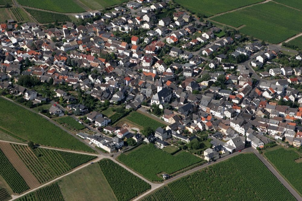 Oestrich-Winkel from the bird's eye view: Local view of Oestrich-Winkel in the state of Hesse