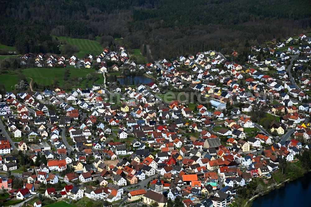 Aerial image Forchheim - Town View of the streets and houses of the residential areas in the district Buckenhofen in Forchheim in the state Bavaria, Germany