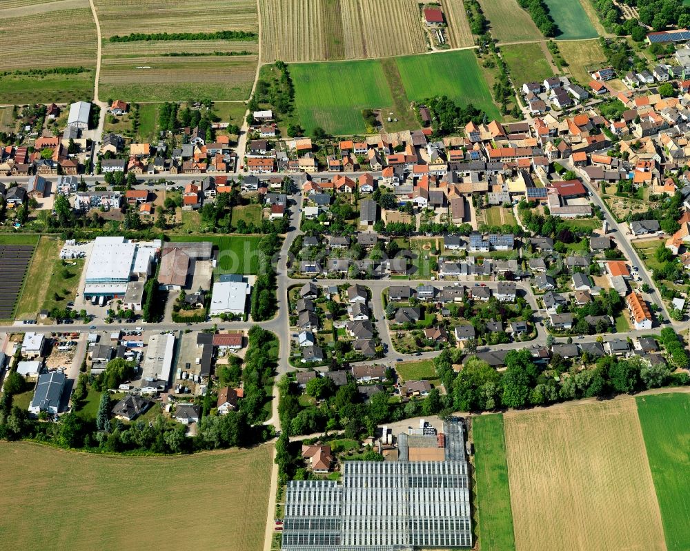 Aerial image Pfaffen-Schwabenheim - Townscape of priests Swabia home in the state of Rhineland-Palatinate