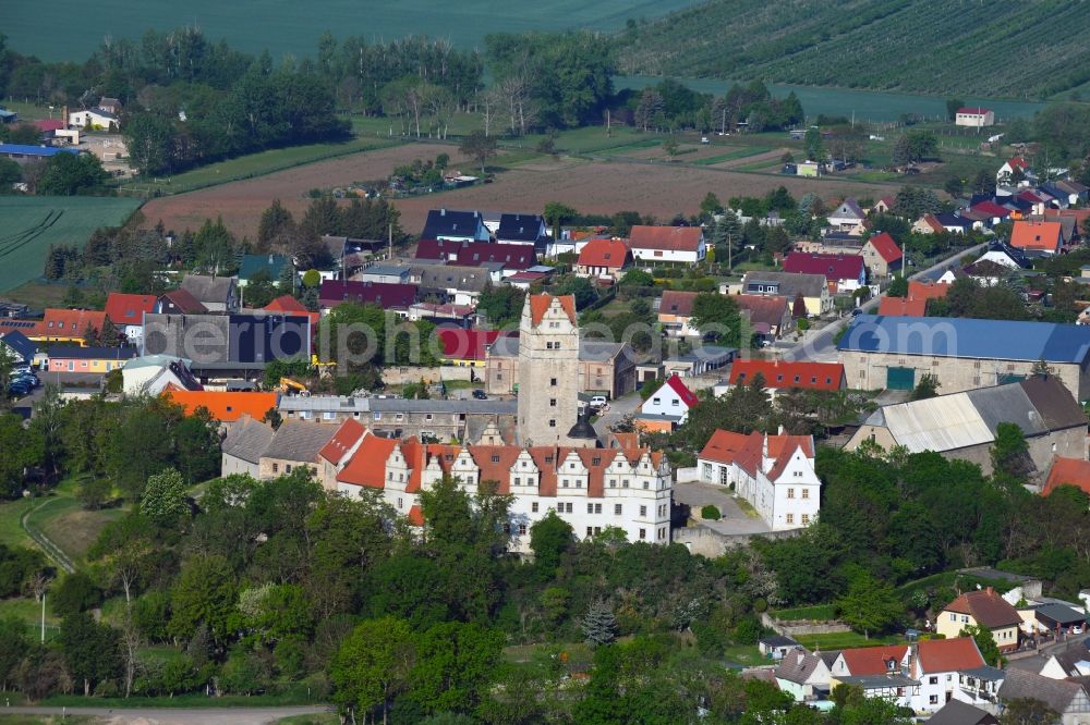 Aerial photograph Plötzkau - Town View of the streets and houses of the residential areas in Ploetzkau in the state Saxony-Anhalt, Germany
