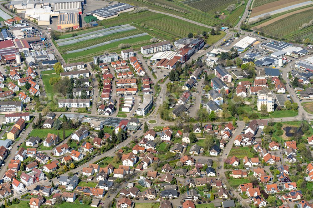 Oberkirch from the bird's eye view: Town View of the streets and houses of the residential areas in Oberkirch in the state Baden-Wurttemberg, Germany