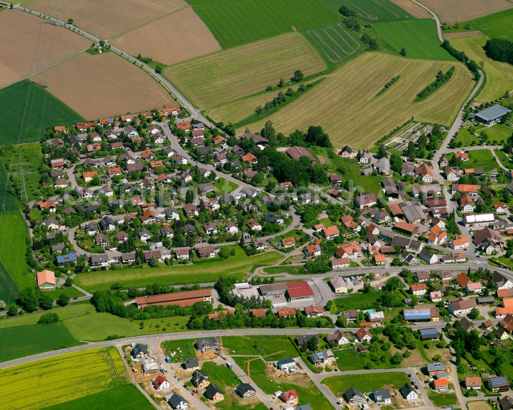 Aerial image Ringschnait - Town View of the streets and houses of the residential areas in Ringschnait in the state Baden-Wuerttemberg, Germany