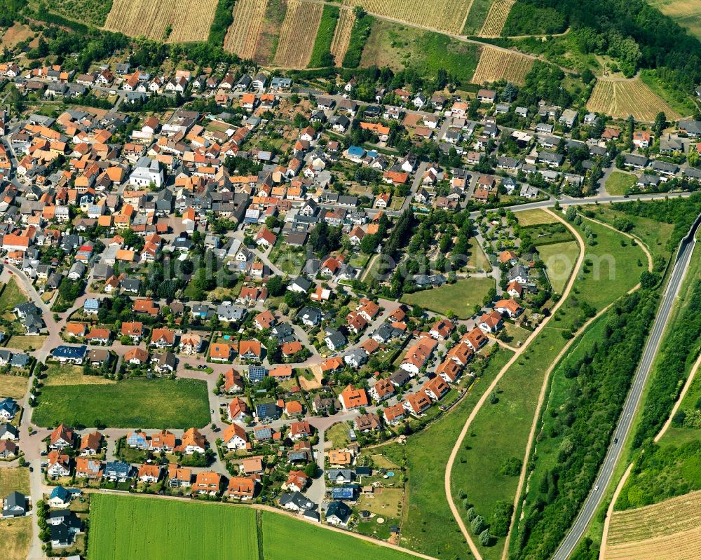 Aerial image Roxheim - View at Roxheim in Rhineland-Palatinate