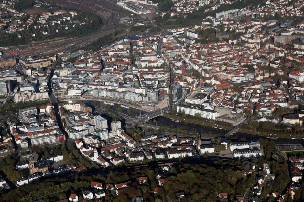 Aerial photograph Saarbrücken - Local view of Saarbrücken in the state of Saarland