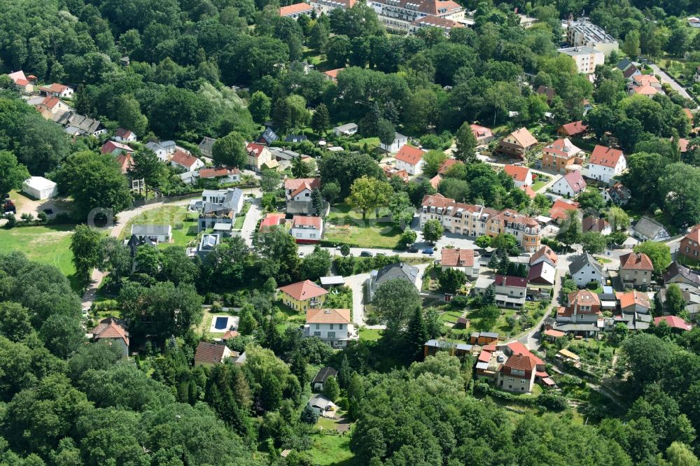 Schwielowsee from the bird's eye view: Town View of the streets and houses of the residential areas in Schwielowsee in the state Brandenburg, Germany