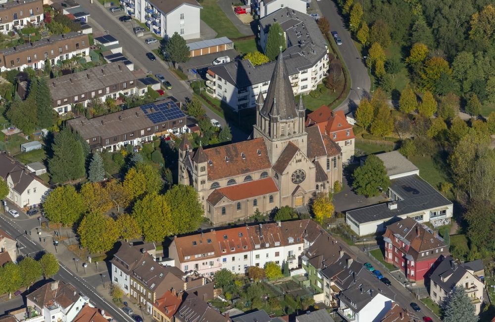 Aerial photograph Saarbrücken OT Burbach - View of the district Burbach in Saarbrücken in Saarland