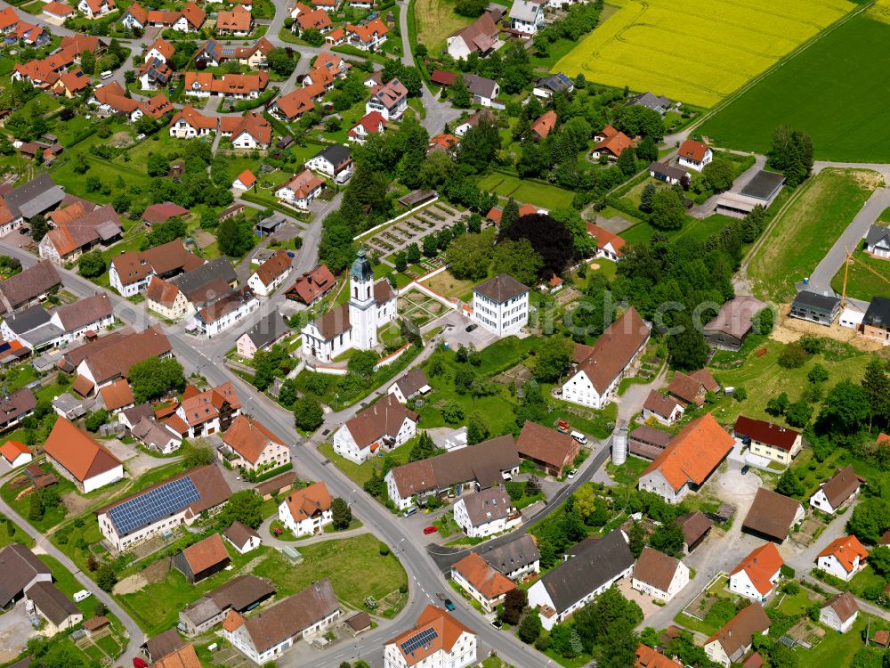 Aerial photograph Stafflangen - Town View of the streets and houses of the residential areas in Stafflangen in the state Baden-Wuerttemberg, Germany