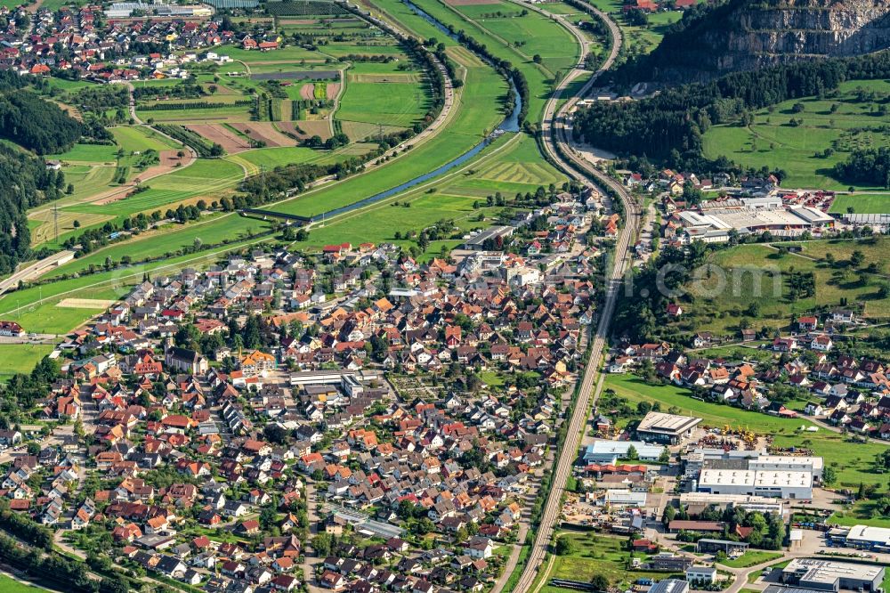 Aerial photograph Steinach - Town View of the streets and houses of the residential areas in Steinach in the state Baden-Wurttemberg, Germany