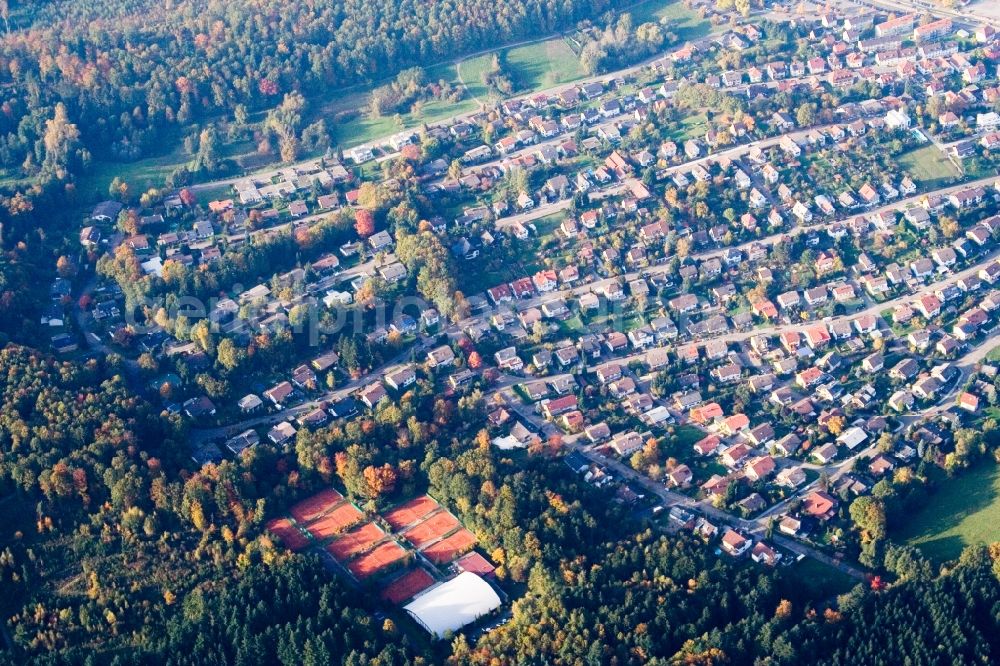 Aerial photograph Gaggenau - Town View of the streets and houses of the residential areas in the district Ottenau in Gaggenau in the state Baden-Wuerttemberg