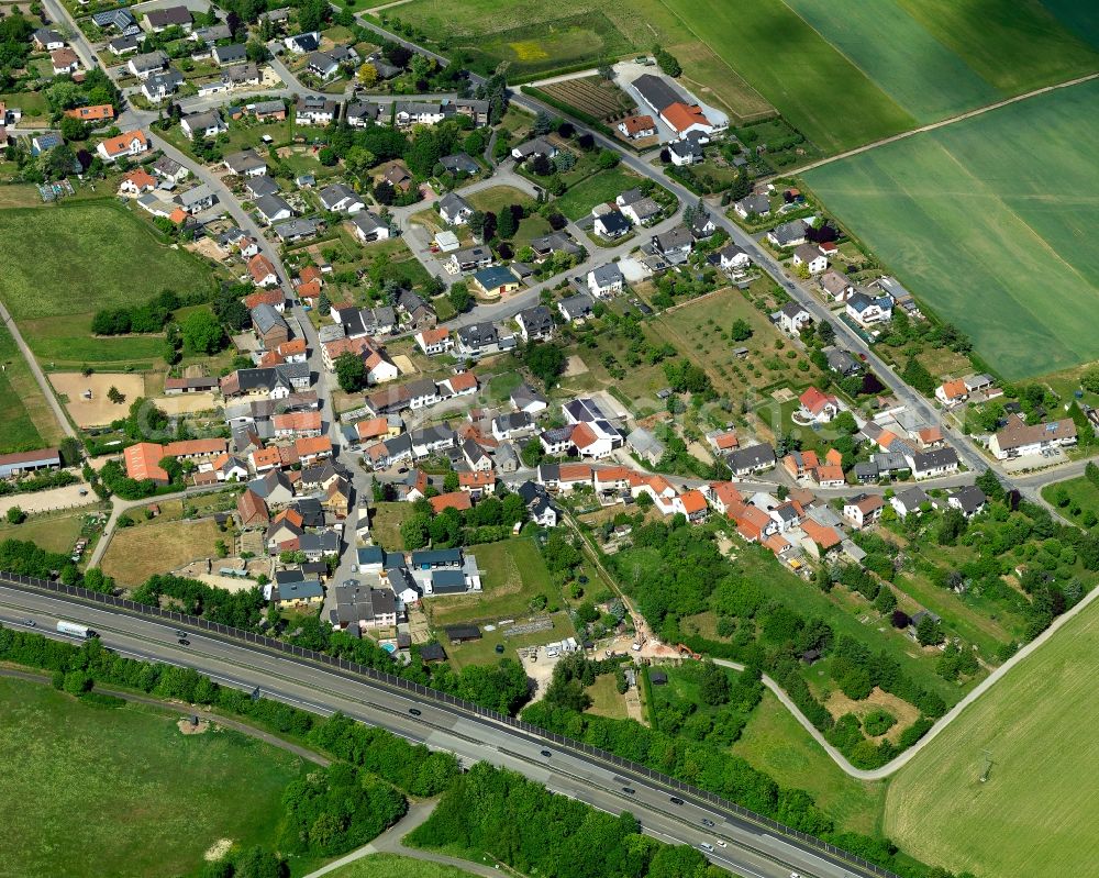 Aerial image Warmsroth - District view of Warmsroth in the state Rhineland-Palatinate