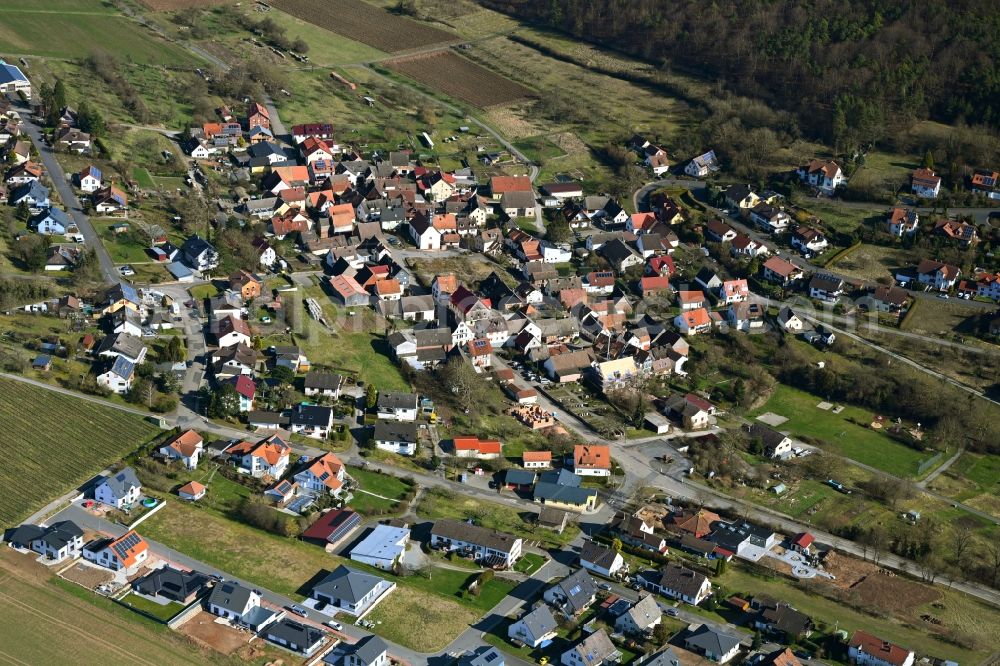 Aerial photograph Wertheim - Town View of the streets and houses of the residential areas in Wertheim in the state Baden-Wuerttemberg, Germany
