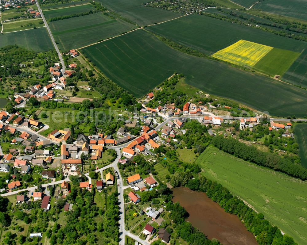 Aerial photograph Wienrode - Town View of the streets and houses of the residential areas in Wienrode in the state Saxony-Anhalt, Germany