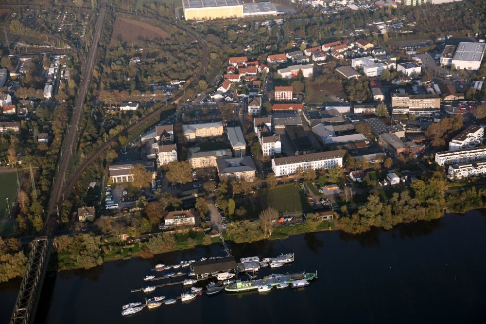 Wiesbaden-Mainz-Amöneburg from above - Local view of Wiesbaden-Mainz-Amoeneburg in Hesse