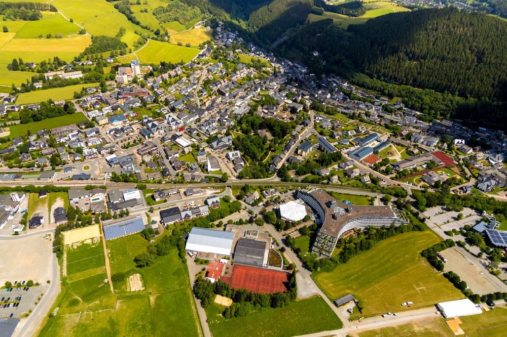 Aerial image Willingen (Upland) - Town View of the streets and houses in Willingen (Upland) in the state Hesse, Germany