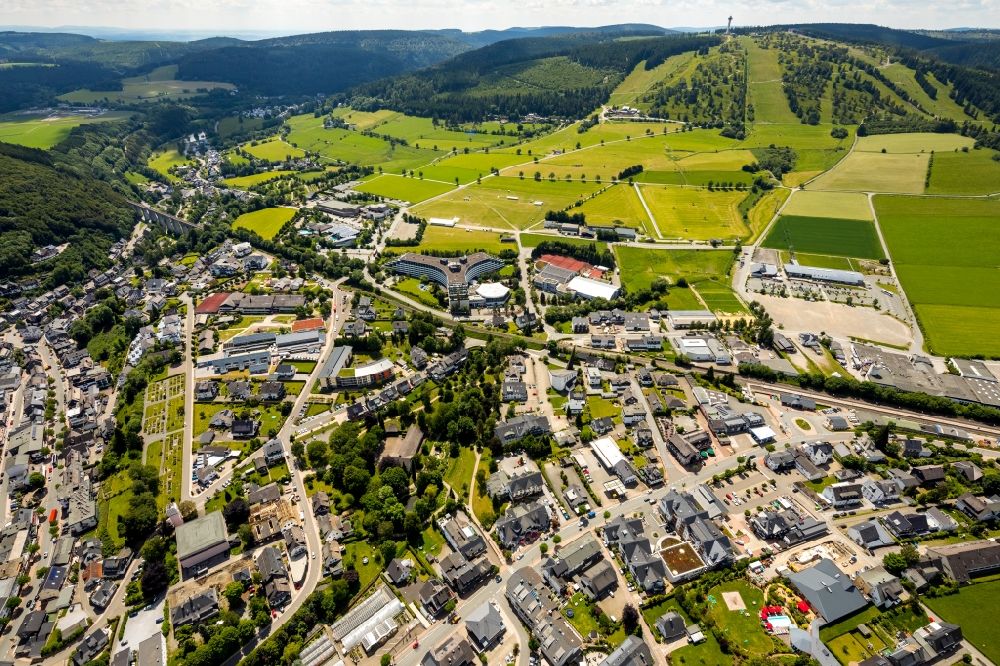 Aerial image Willingen (Upland) - Town View of the streets and houses in Willingen (Upland) in the state Hesse, Germany