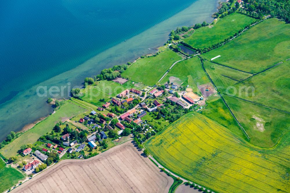 Ludorf from above - District view of Zielow in Ludorf in the state Mecklenburg-West Pomerania