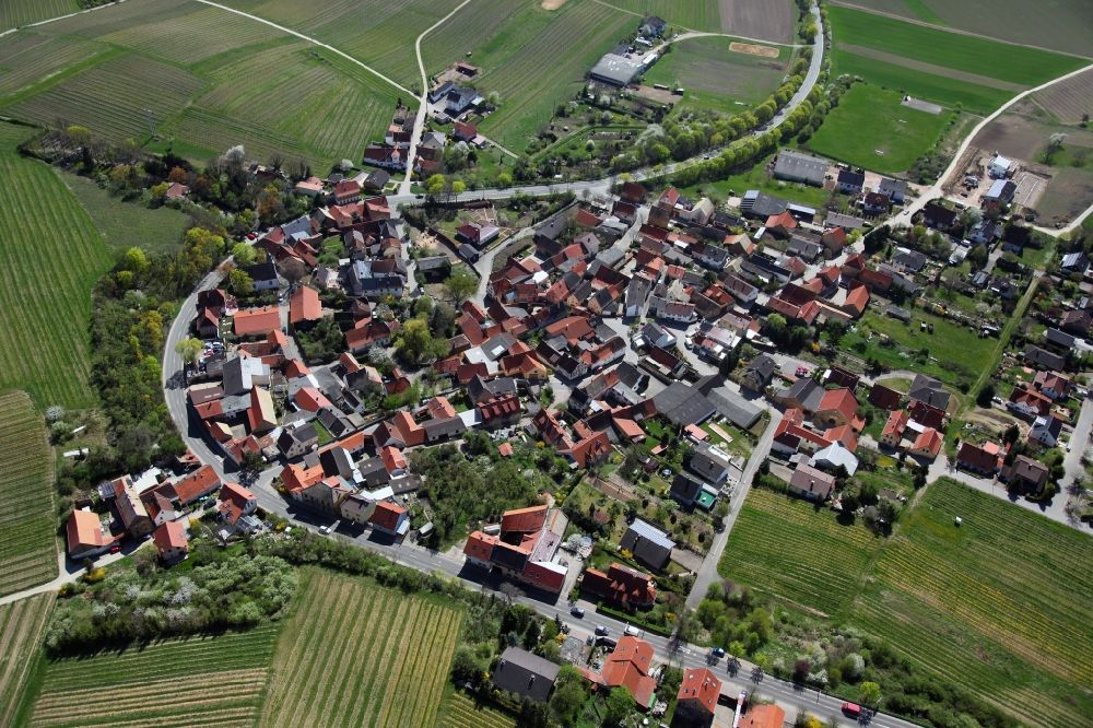 Aerial image Ensheim - Townscape Ensheim in Rhineland-Palatinate