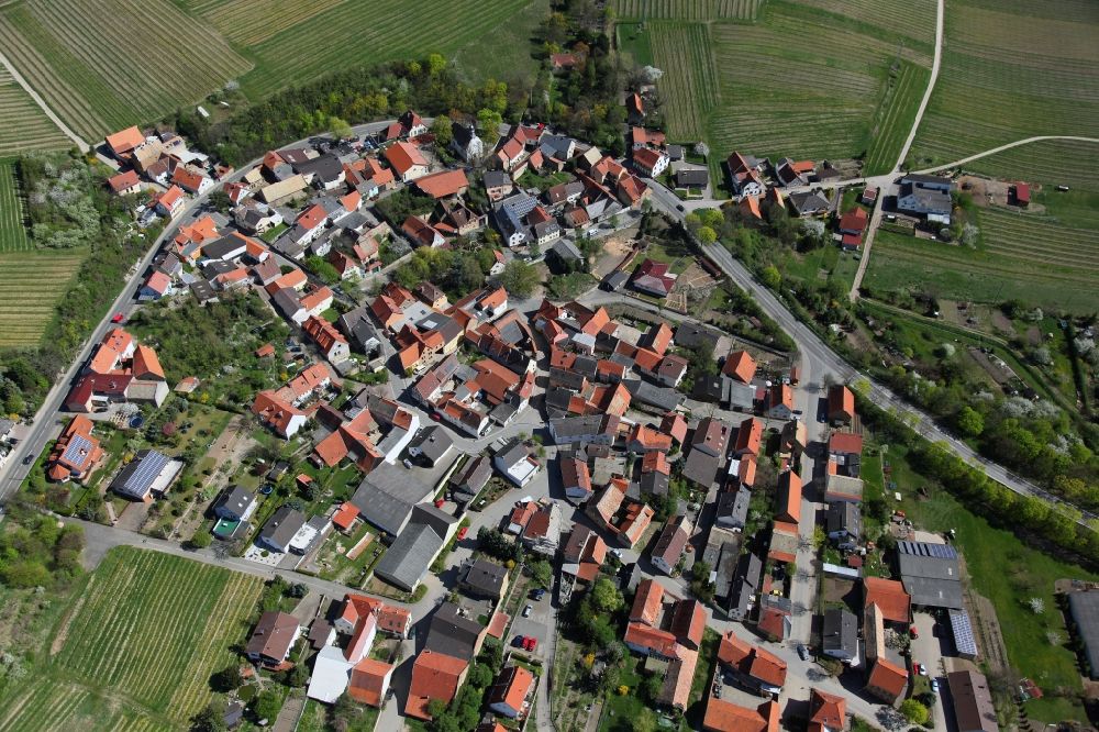 Ensheim from above - Townscape Ensheim in Rhineland-Palatinate