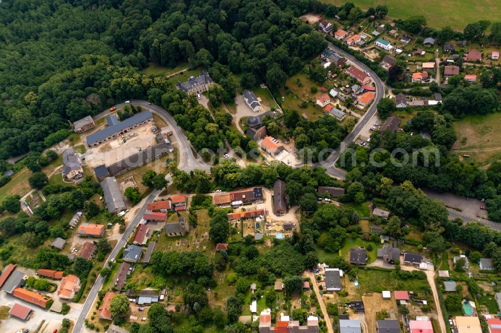 Aerial photograph Wandlitz - Village on the banks of the area lake in Wandlitz in the state Brandenburg, Germany