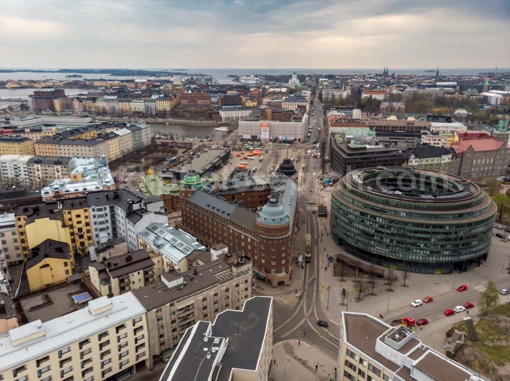 Aerial photograph Helsinki - Center market in Helsinki in Uusimaa, Finland