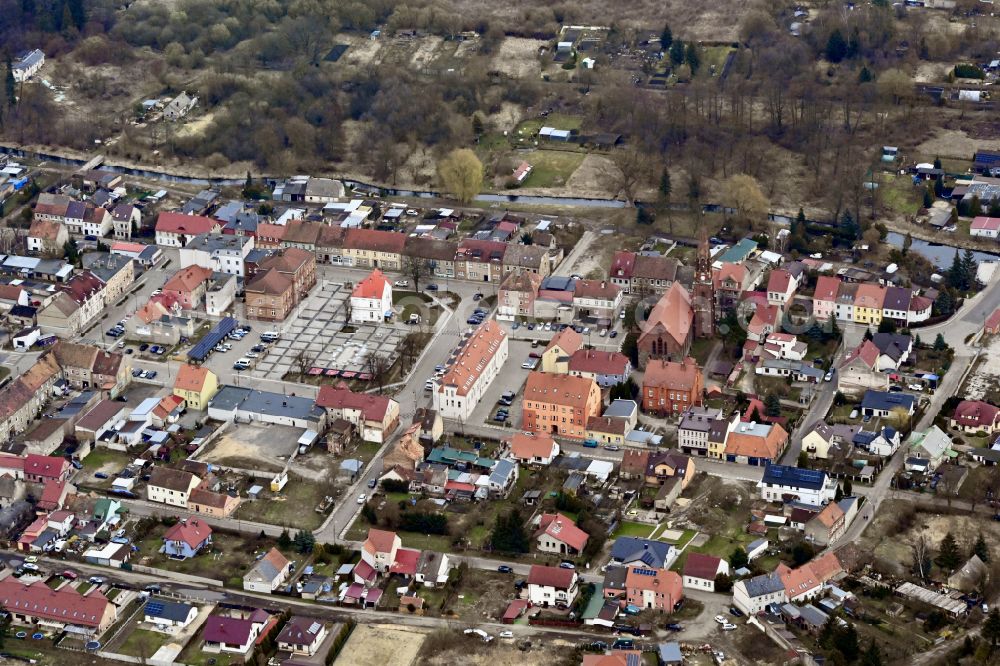 Aerial photograph Rzepin - Center of Rzepin provincial town in Lubuskie Lebus, Poland