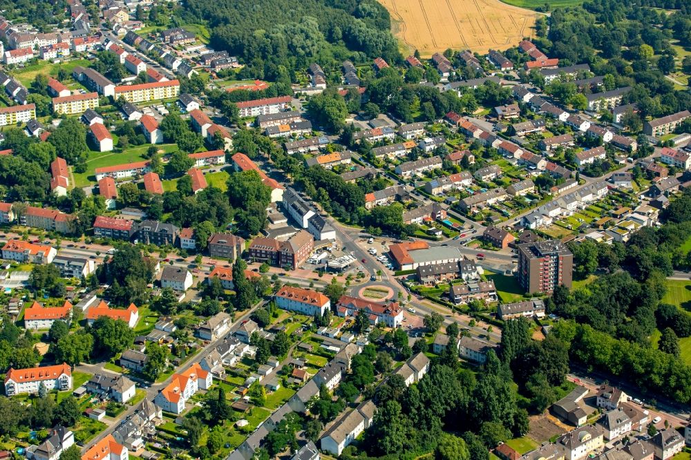Gladbeck from above - The district Beckhausen in Gladbeck in the state North Rhine-Westphalia