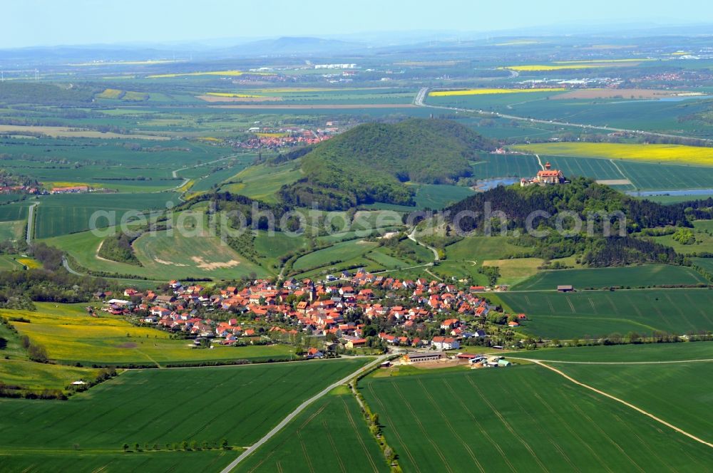 Amt Wachsenburg, Holzhausen from the bird's eye view: The district Holzhausen in Amt Wachsenburg in the state Thuringia