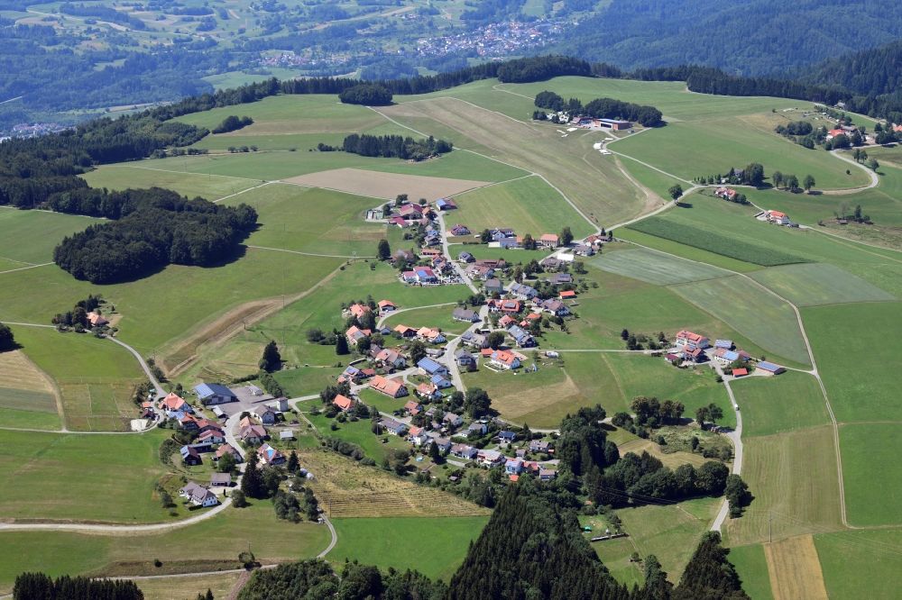 Aerial image Rickenbach - District Huetten and gliding field Huetten-Hotzenwald on Ruettehof in Rickenbach in the state Baden-Wurttemberg, Germany