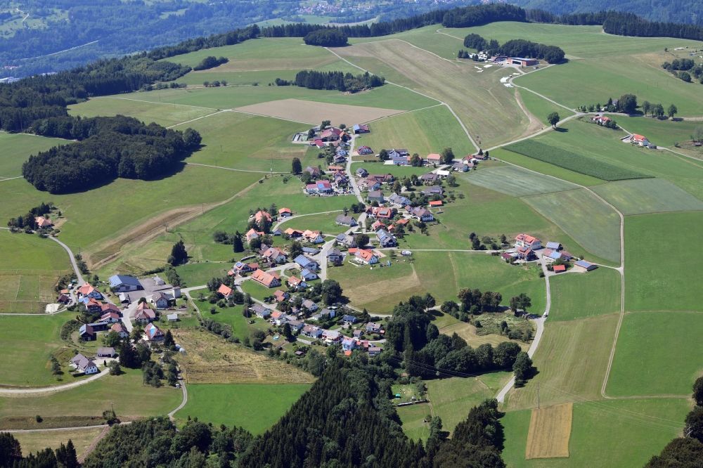 Aerial photograph Rickenbach - District Huetten and gliding field Huetten-Hotzenwald on Ruettehof in Rickenbach in the state Baden-Wurttemberg, Germany