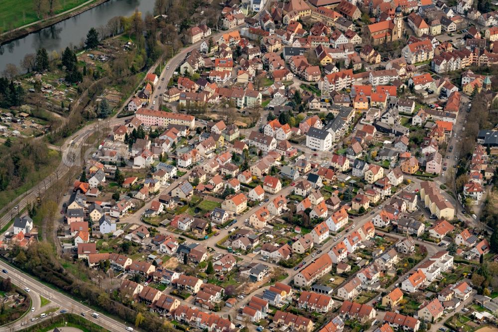 Aerial photograph Heilbronn - Cityscape of the district Sontheim in Heilbronn in the state Baden-Wuerttemberg, Germany