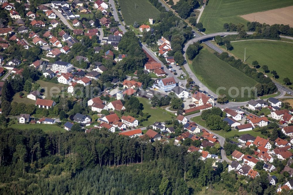 Viecht from the bird's eye view: District view with streets and houses in Viecht in the state Bavaria, Germany