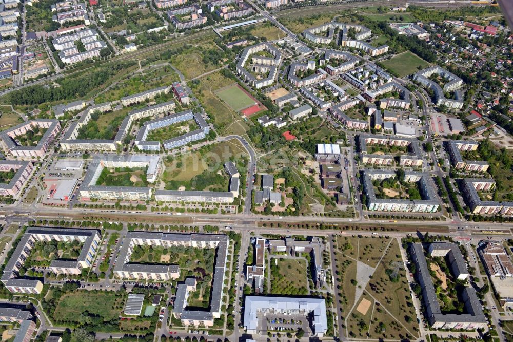 Aerial image Berlin OT Hellersdorf - District view of Hellersdorf in Berlin