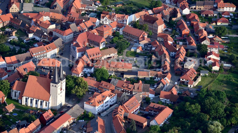 Aerial image Osterwieck - Osterwieck in the state Saxony-Anhalt, Germany