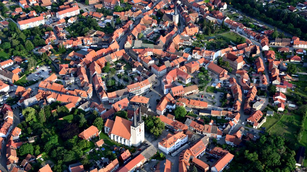 Aerial photograph Osterwieck - Osterwieck in the state Saxony-Anhalt, Germany