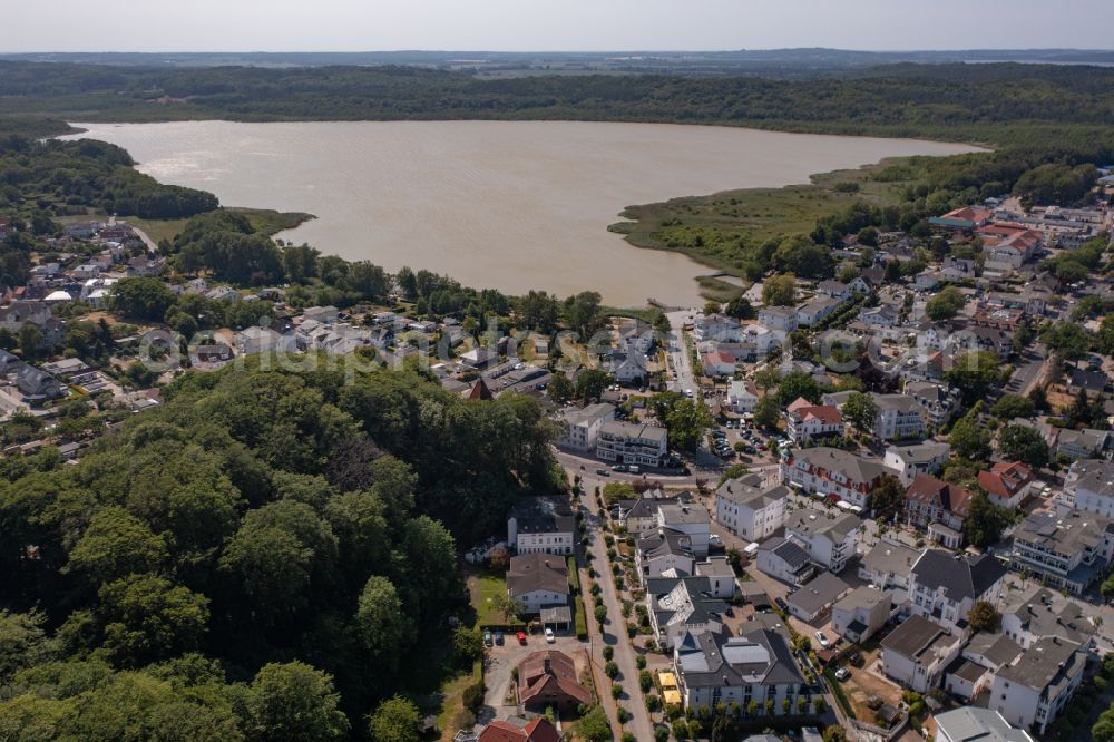 Aerial image Binz - View of the shore of the Baltic Sea in Binz on the island Ruegen in Mecklenburg-West Pomerania