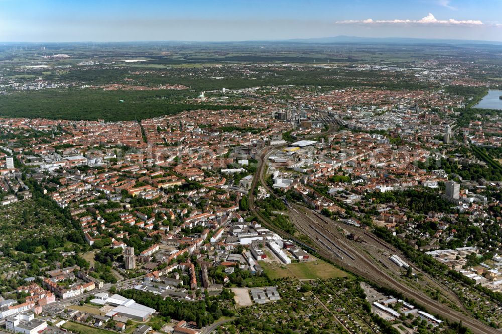 Hannover from above - Est Town in Hannover in the state Lower Saxony, Germany