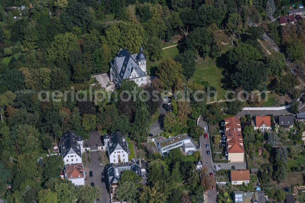 Leipzig from the bird's eye view: Palace Abtnaundorf in the district Abtnaundorf in Leipzig in the state Saxony, Germany