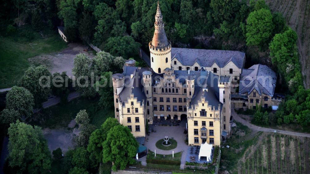 Aerial image Bad Hönningen - Palace Ahrenfels in the district Ariendorf in Bad Hoenningen in the state Rhineland-Palatinate, Germany