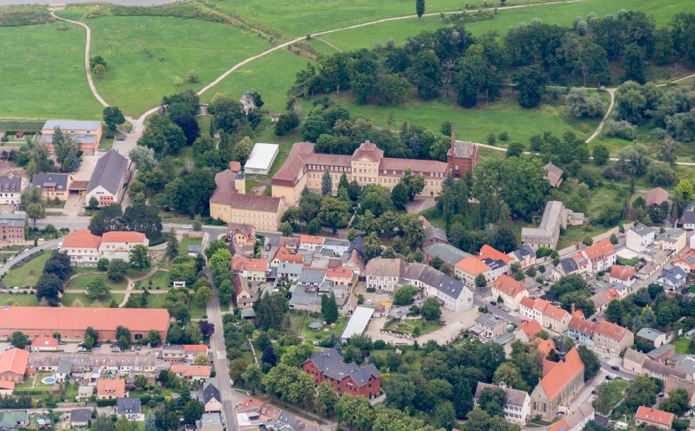 Aerial image Barby (Elbe) - Palace in Barby (Elbe) in the state Saxony-Anhalt, Germany